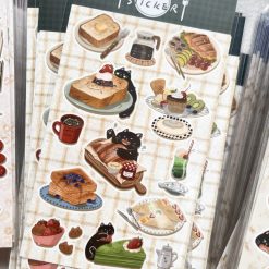 Xiami Studio Cat and Food Stickers