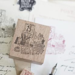 Black Milk Project Pages in December Rubber Stamps