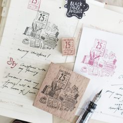 Black Milk Project Pages in December Rubber Stamps