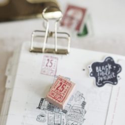Black Milk Project Pages in December Rubber Stamps