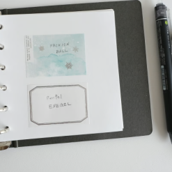 Yohaku RH-001 Foil Stamped Roll Sticky Notes - Swan