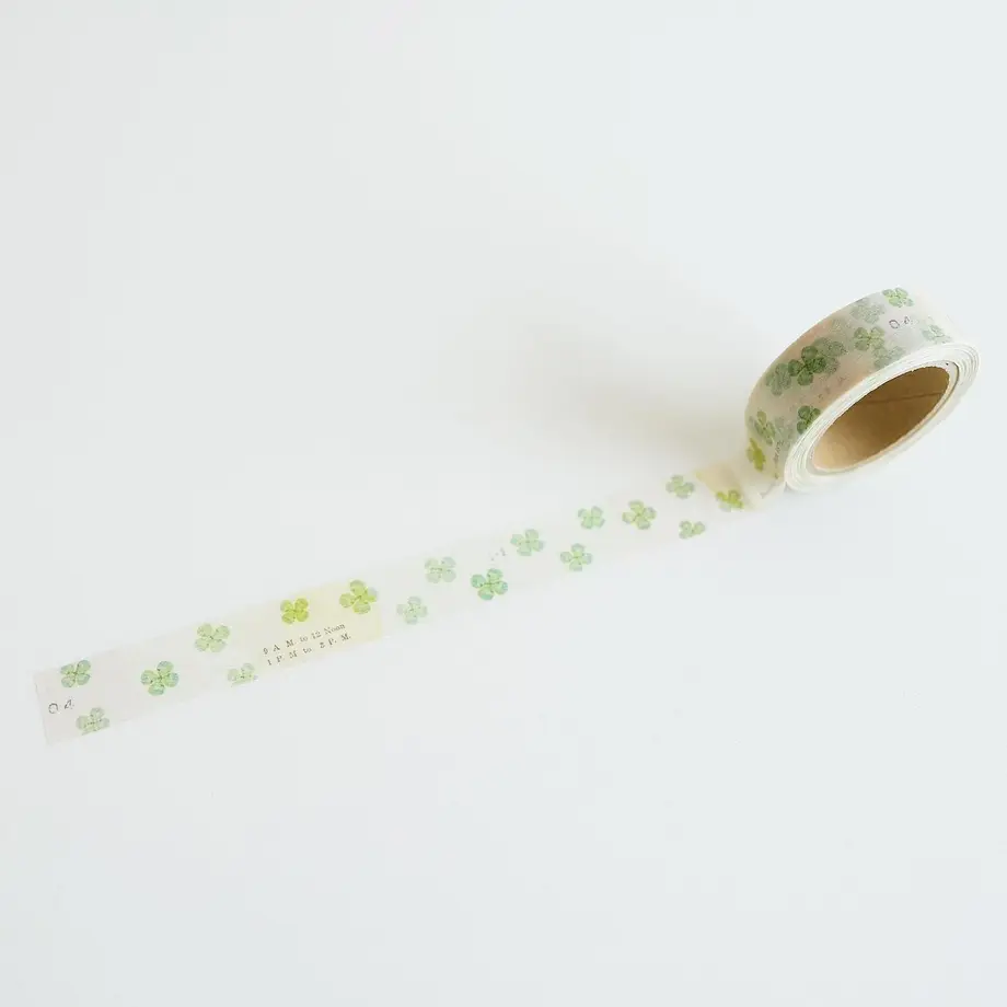Yohaku Washi Tape 132 - White Clover