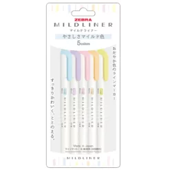 Zebra Mildliner Gentle Set - Twin Tip Highlighters