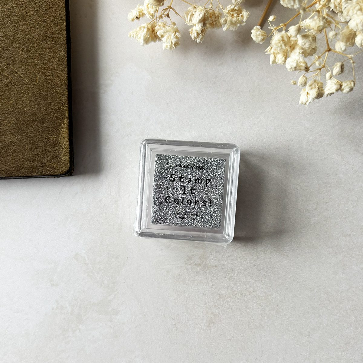 A Kind of Café Stamp It Colors Mini Ink Pads Silver Sparkle