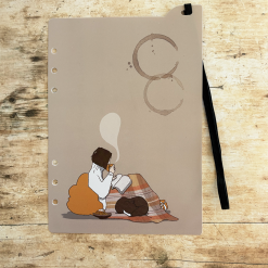 Miso Paper A5 Ring Binder Dashboard With Elastic - Cosy Time
