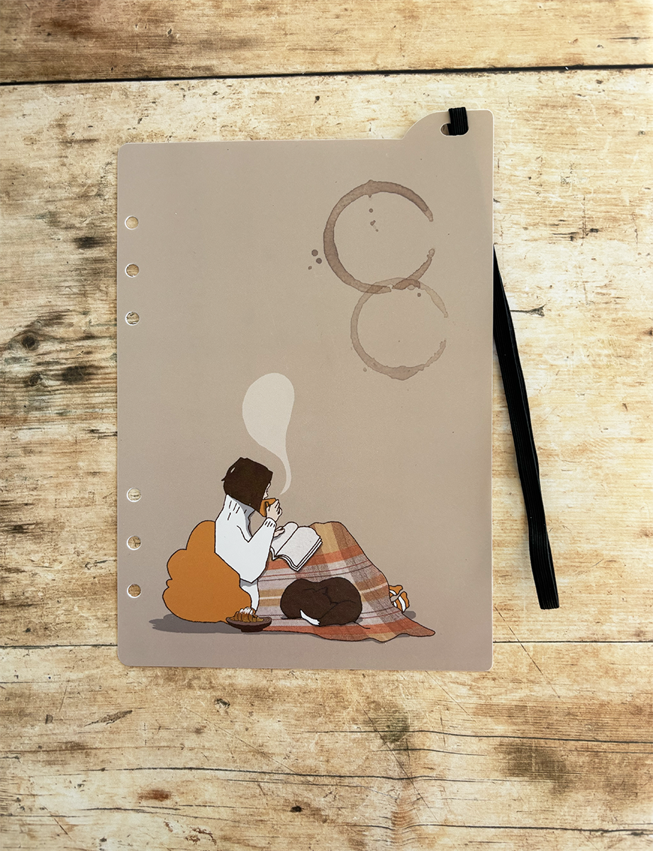 Miso Paper A5 Ring Binder Dashboard With Elastic - Cosy Time