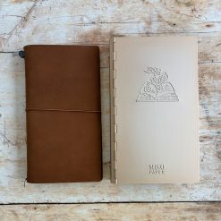 Miso Paper A5 Slim Aluminium Ring Binder - Sticker and Tape Storage