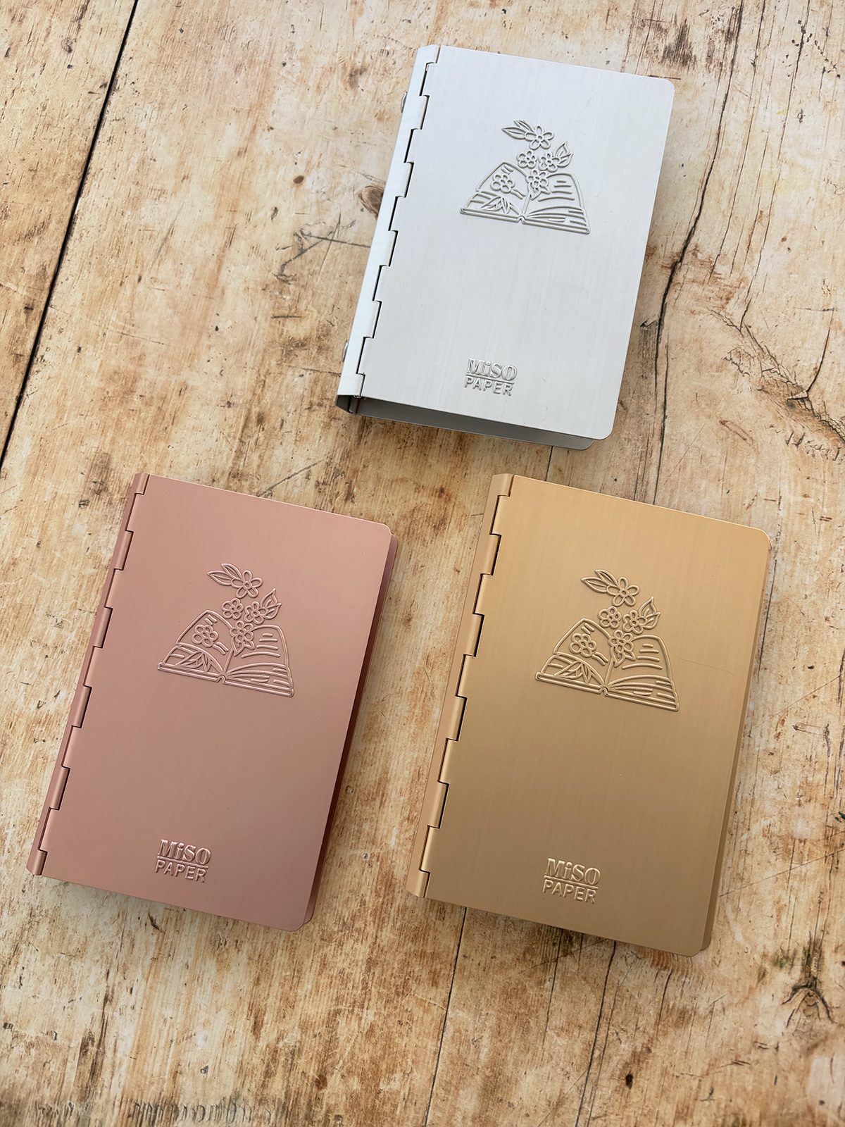 Miso Paper Pocket Aluminium Ring Binder (3 colours)