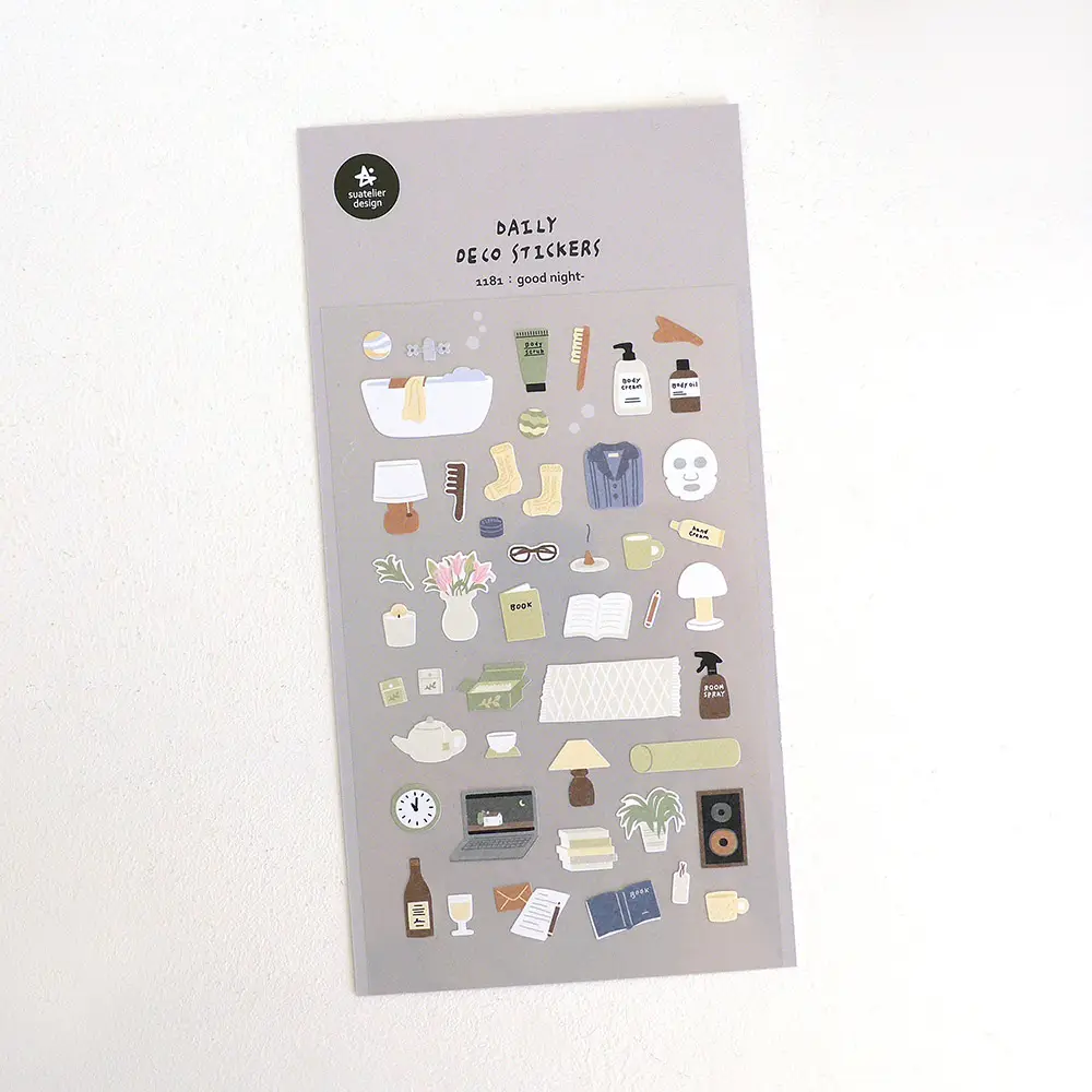 Suatelier Sticker Sheet - Good Night 1181