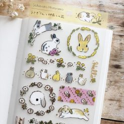 Active Corporation x Schinako Moriyama Stickers – Flowers and Bunny Friends — gallery