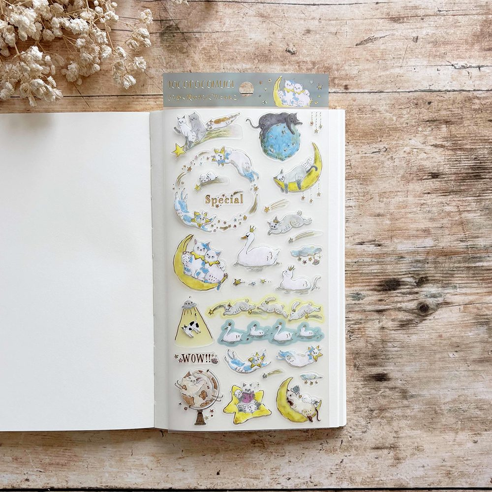 Active Corporation x Tocoro Comugi Stickers – Sparkling Nighttime