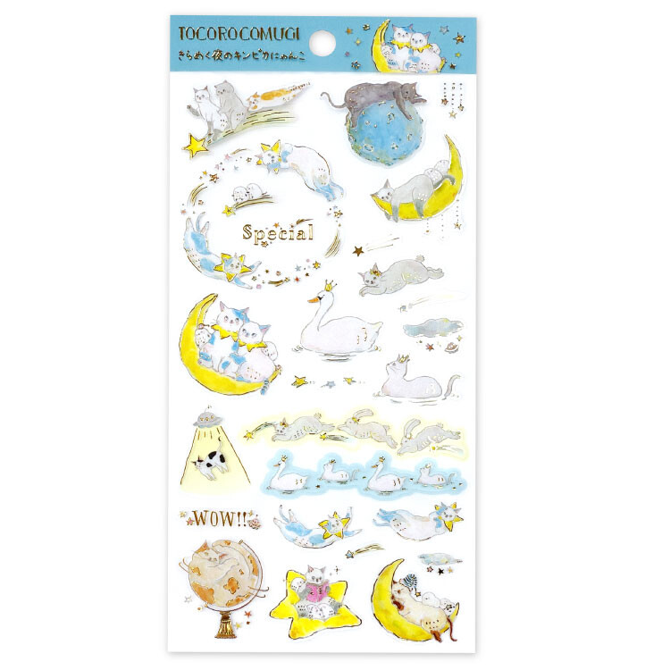 Active Corporation x Tocoro Comugi Stickers – Sparkling Nighttime — gallery