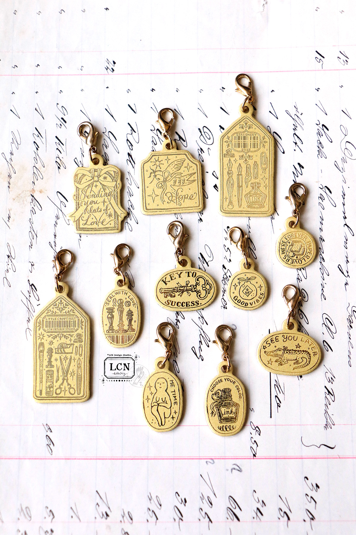 LCN Design Brass Charm - Love - Image 2