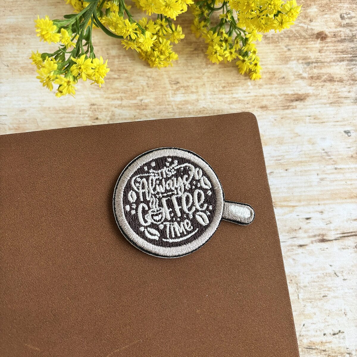 Miso Paper Coffee Embroidery Patches