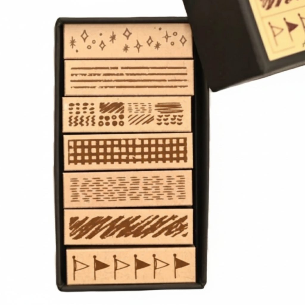 Avec Amour Rubber Stamp Set - Patterns
