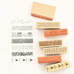 Avec Amour Rubber Stamp Set - Patterns