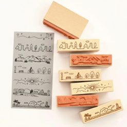 Avec Amour Rubber Stamp Set - Scenery