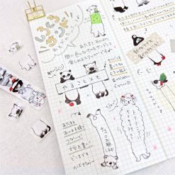 Bande Masking Roll Sticker – Sandwich – Black and White Animals — gallery