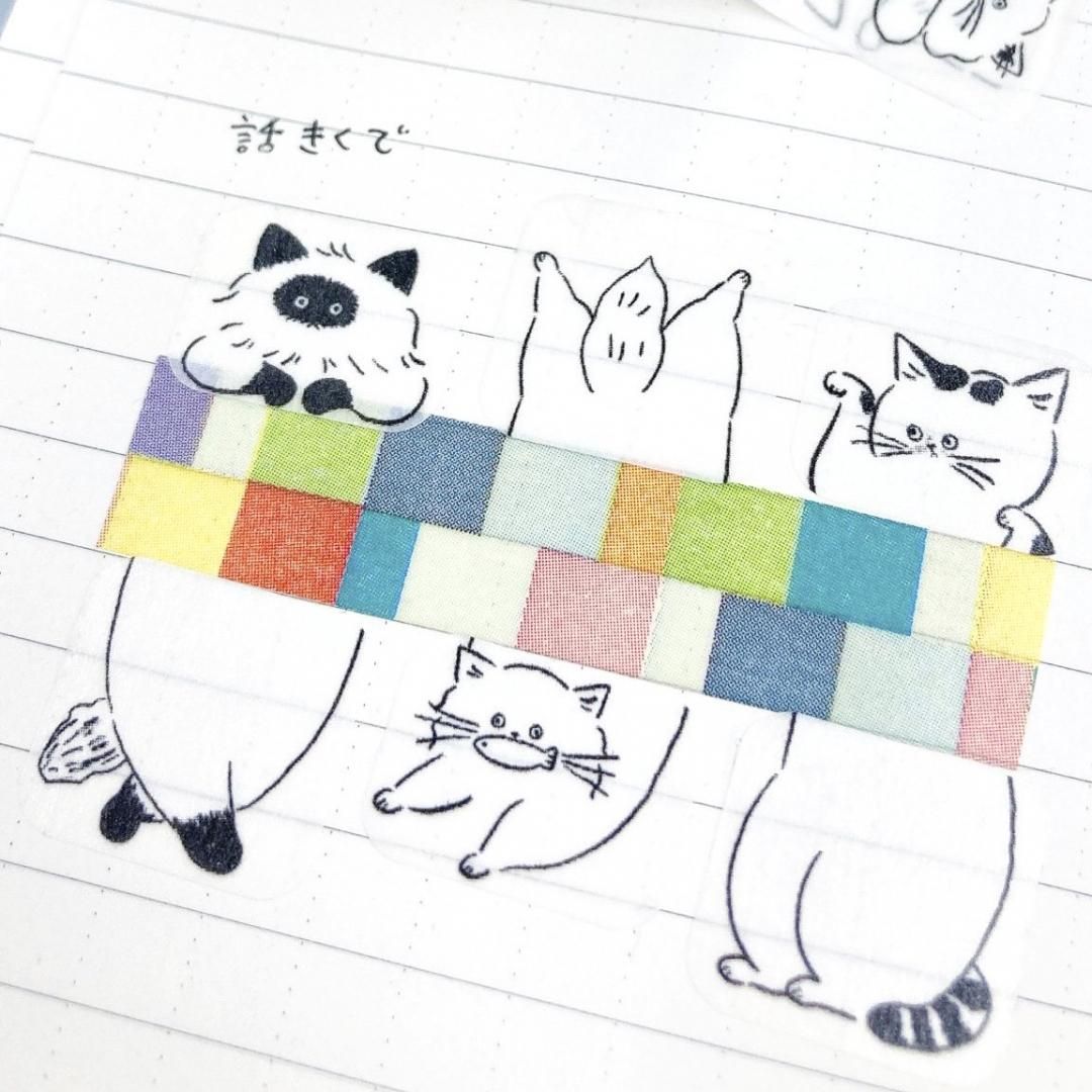 Bande Masking Roll Sticker – Sandwich – Easy-going Cats — gallery