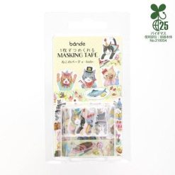 Bande Masking Roll Sticker Set – Cat Party — gallery