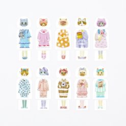 Bande Masking Roll Sticker Set – Dress-Up – Cat Pyjama Party — gallery