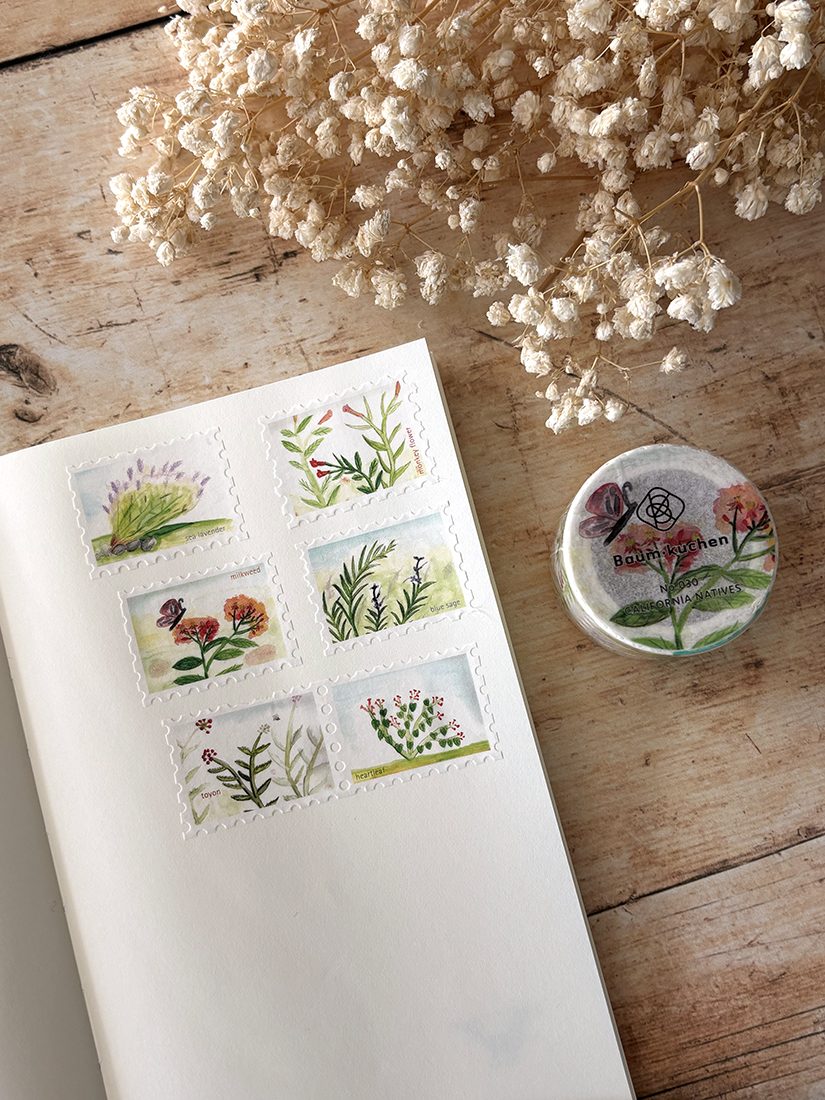 Baum-kuchen Stamp Washi Tape - No. 30 California Natives