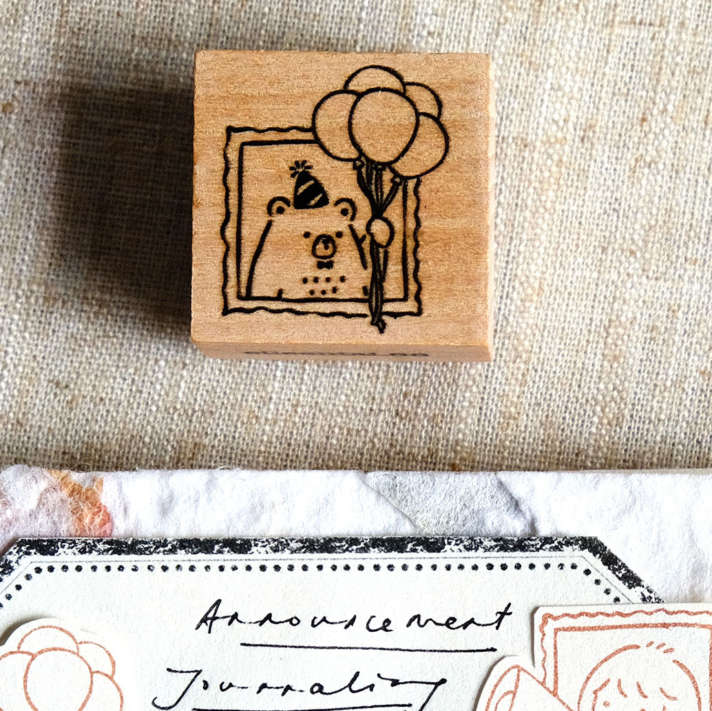Eileen Tai Bear & Girl Rubber Stamps - Celebration - Image 6