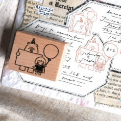 Eileen Tai Bear & Girl Rubber Stamps - Celebration - Image 5