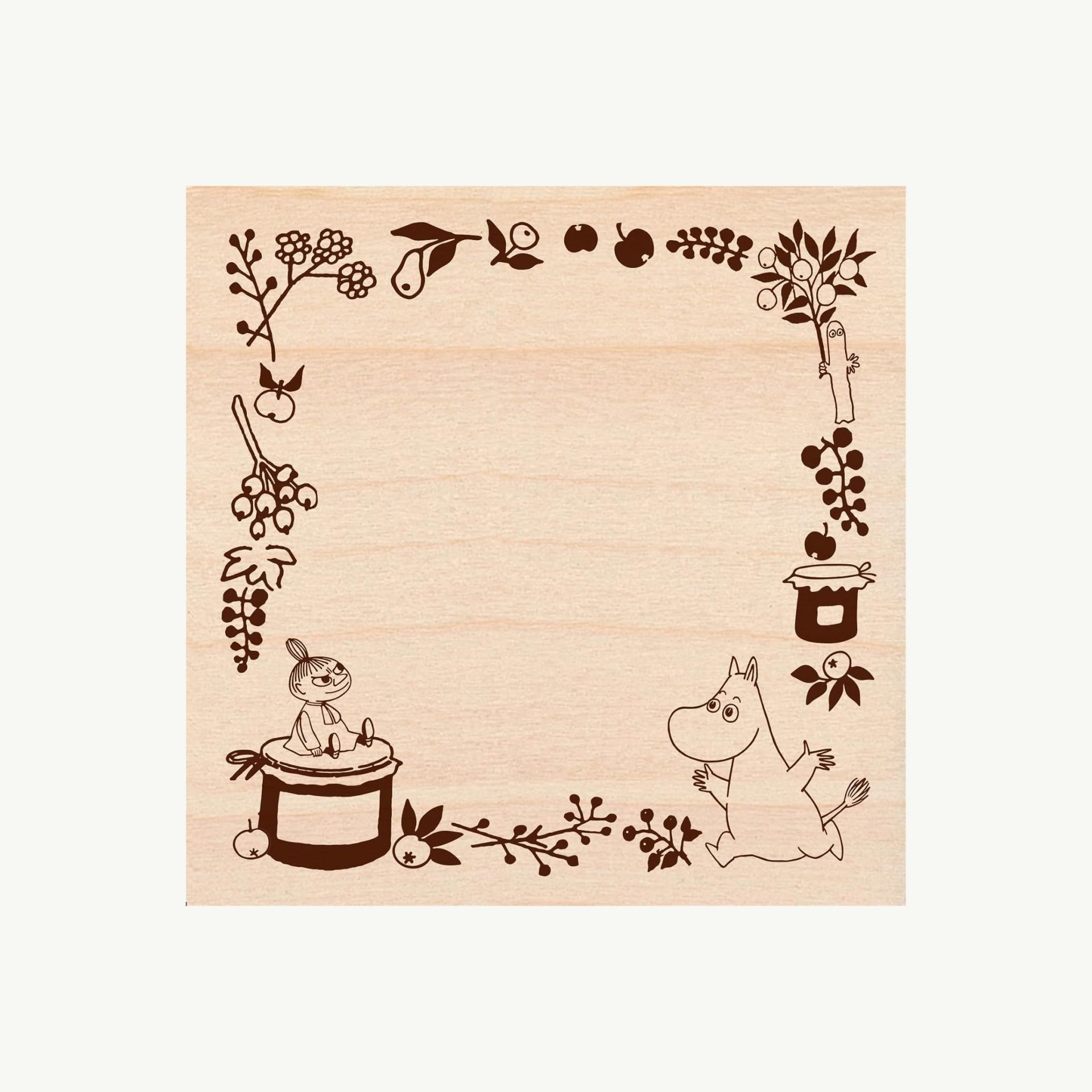 Beverly Moomin Frame Rubber Stamp