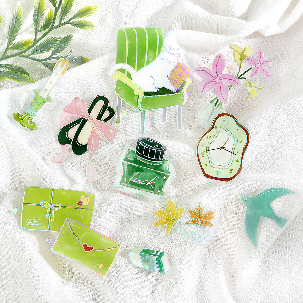 BGM Foil-Stamped Clear Stickers – Dolce Vita – Letter of Happiness — gallery