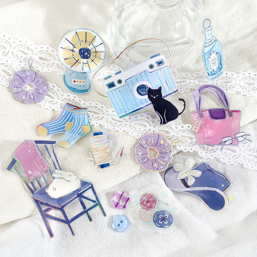 BGM Foil-Stamped Clear Stickers – Dolce Vita – Pieces of Daily Life — gallery