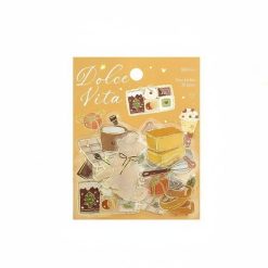 BGM Foil-Stamped Clear Stickers – Dolce Vita – Sweet Recipe