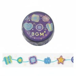 BGM Foil-Stamped Clear Tape – Life – Colourful Button