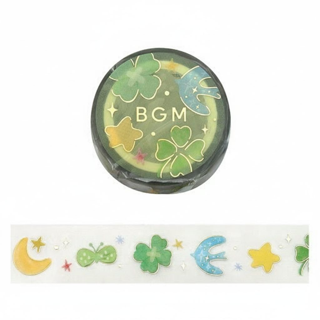 BGM Foil-Stamped Clear Tape – Life – Lucky