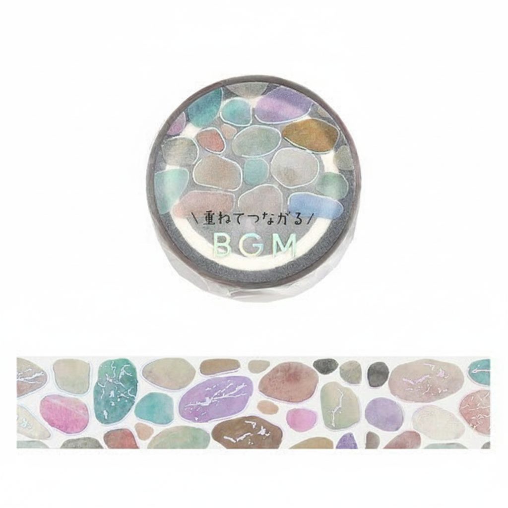 BGM Foil-Stamped Clear Tape – Life – Pebble
