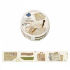 BGM Foil-Stamped Washi Tape – Life – Collage Fragments