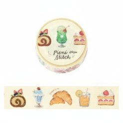 BGM Foil-Stamped Washi Tape – Pieni Stitch – Little Cafe