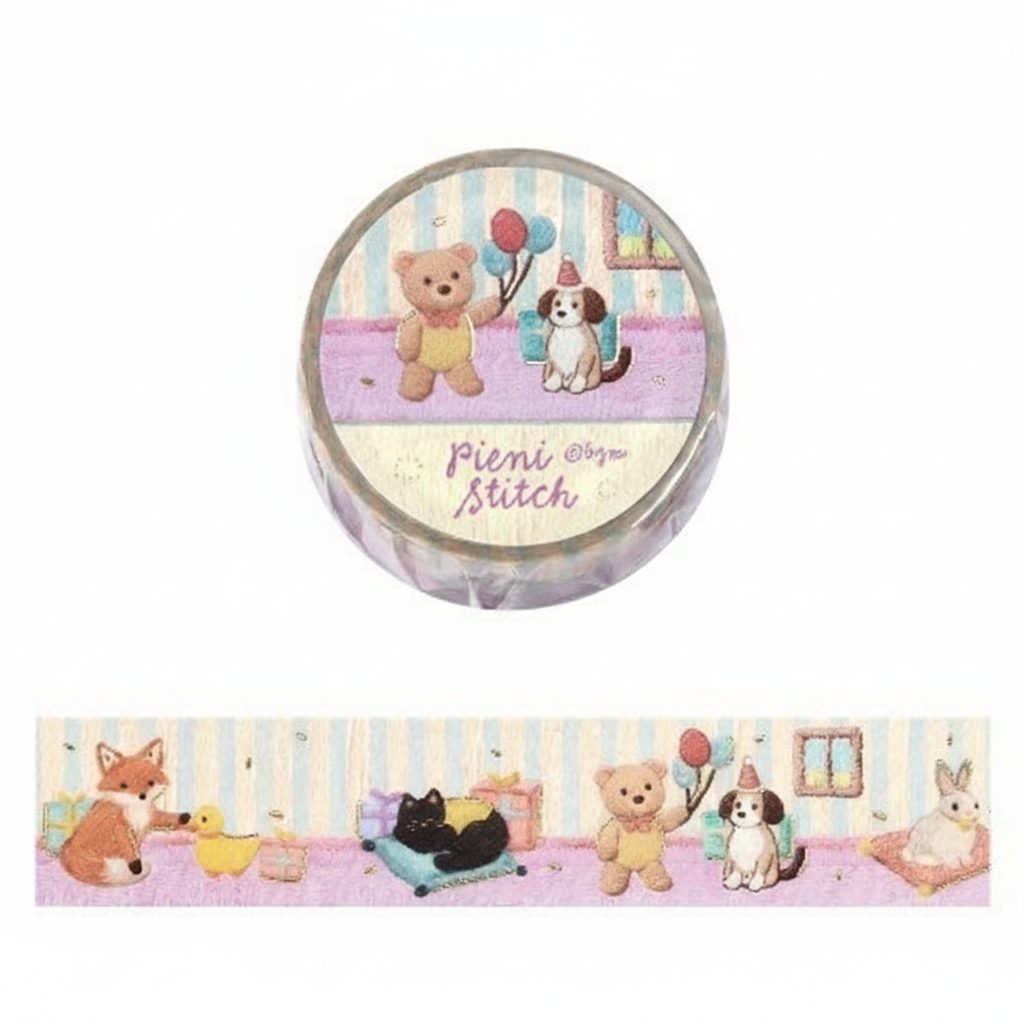 BGM Foil-Stamped Washi Tape – Pieni Stitch – Little Party