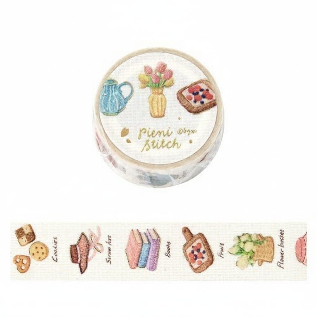 BGM Foil-Stamped Washi Tape – Pieni Stitch – Little Room