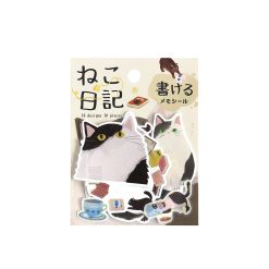 BGM Memo Stickers Cat Diary - Black