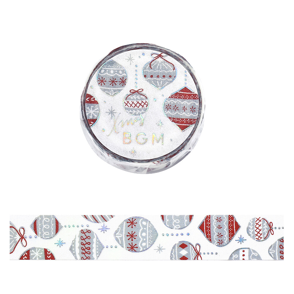 BGM Christmas Limited Washi Tape - Nordic Ornaments