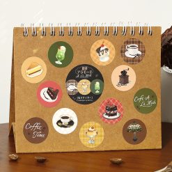 BGM Round Stickers Roll - Cafe