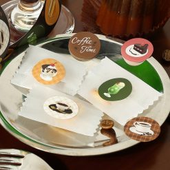 BGM Round Stickers Roll - Cafe
