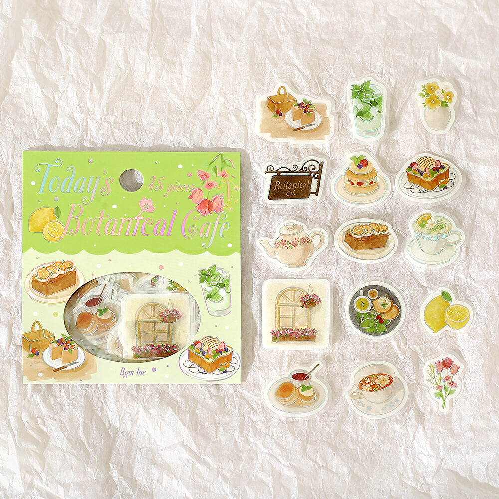 BGM Washi Stickers - Botanical Cafe
