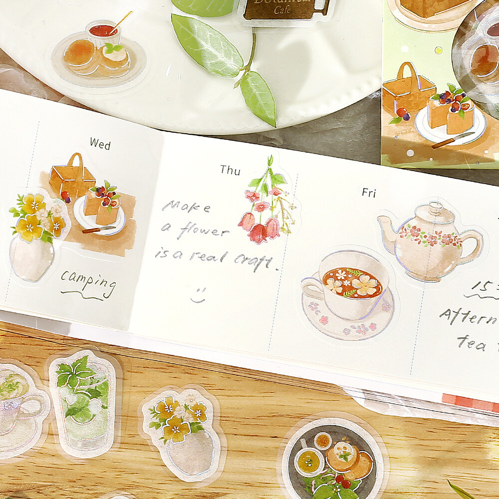 BGM Washi Stickers - Botanical Cafe