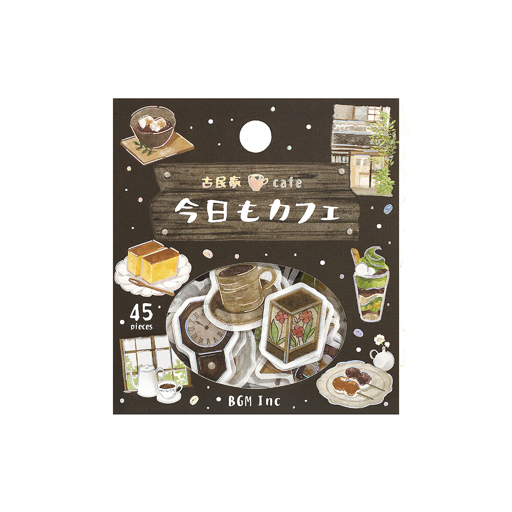 BGM Washi Stickers - Retro Cafe