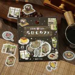 BGM Washi Stickers - Retro Cafe