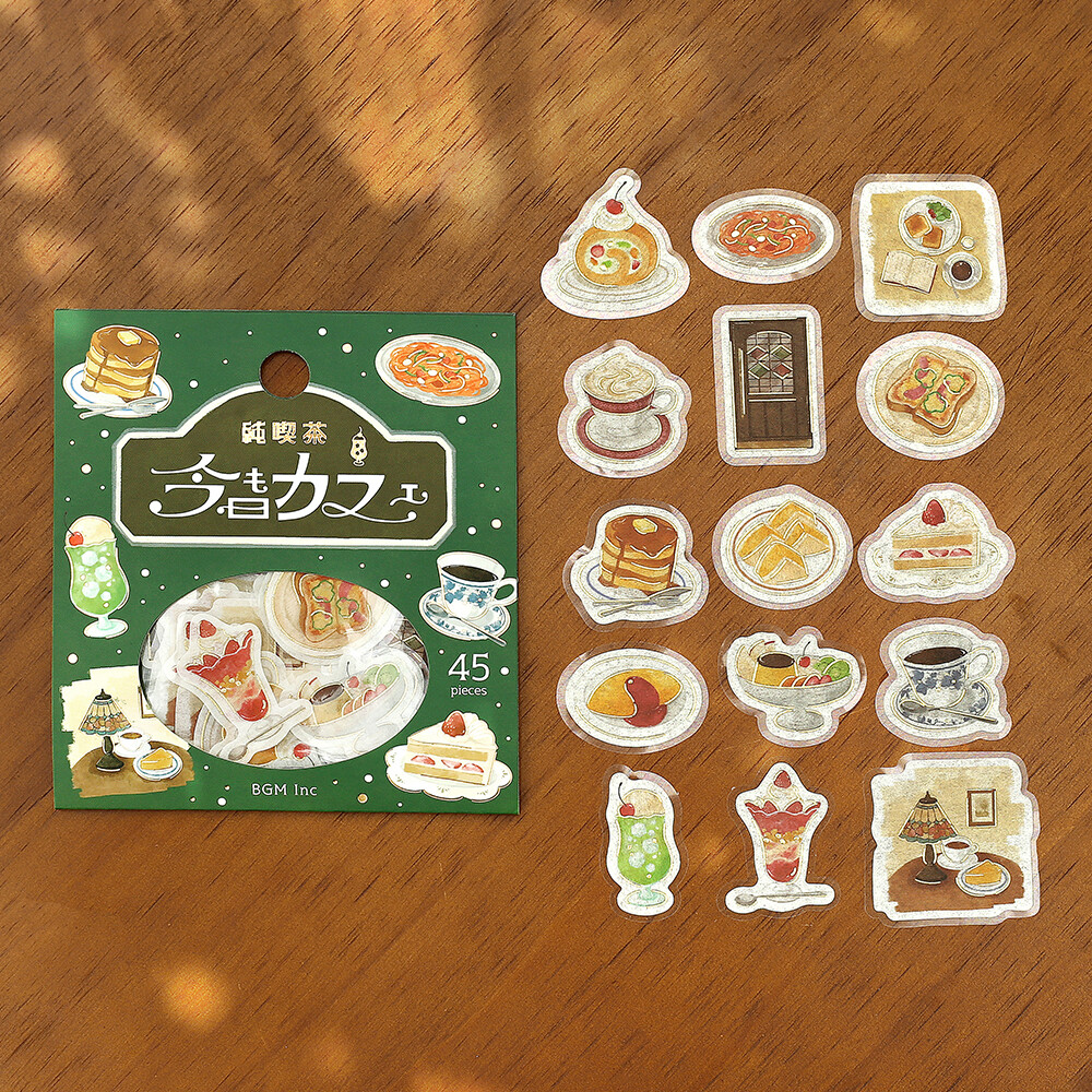 BGM Washi Stickers - Tsuki Cafe