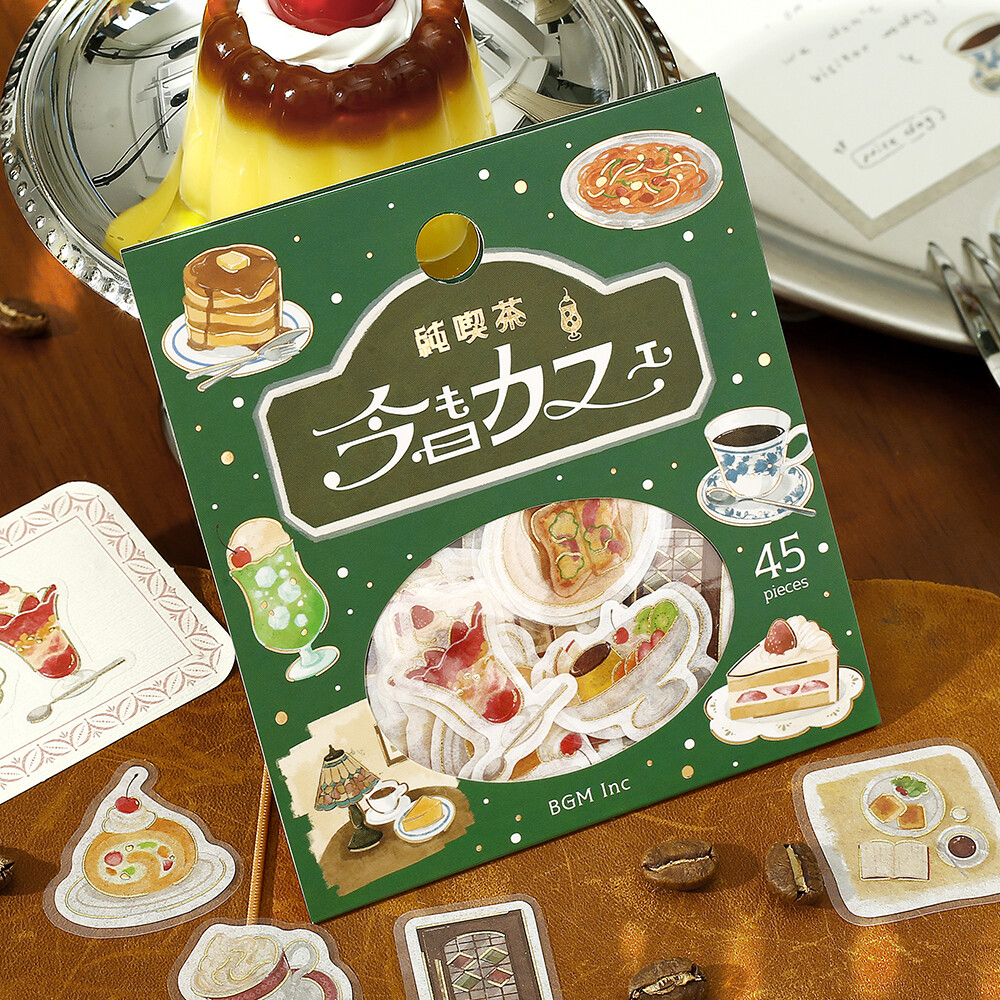 BGM Washi Stickers - Tsuki Cafe