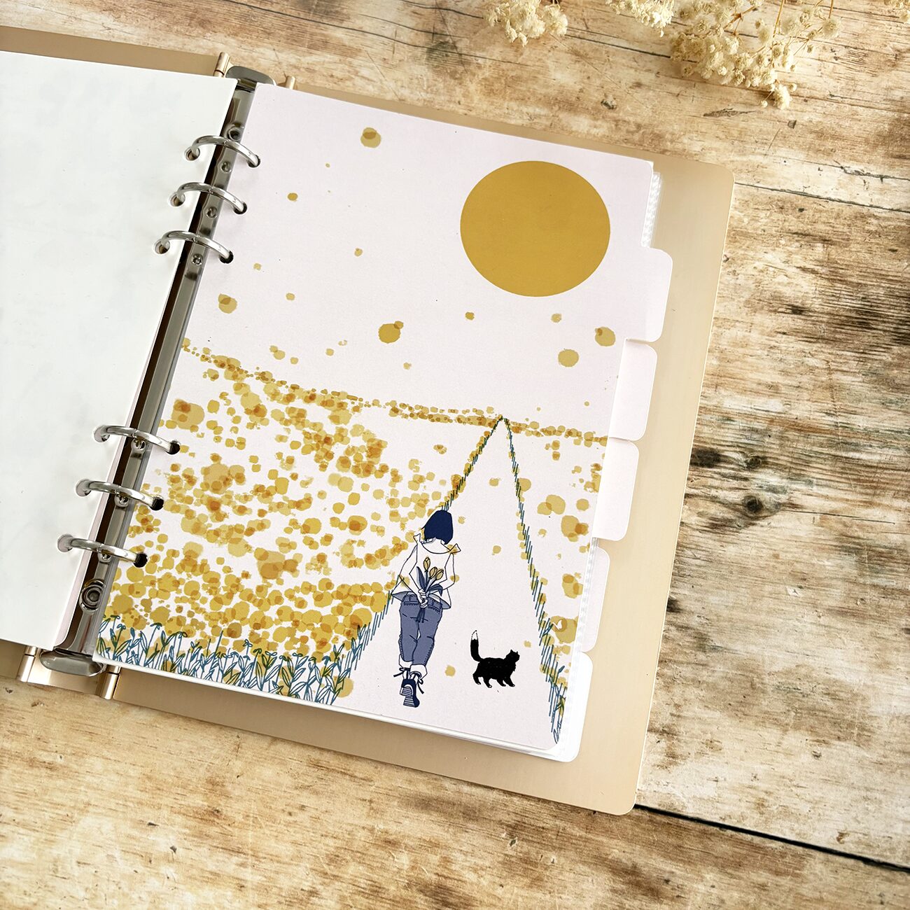 Miso Paper A5 Ring Binder Dividers Set